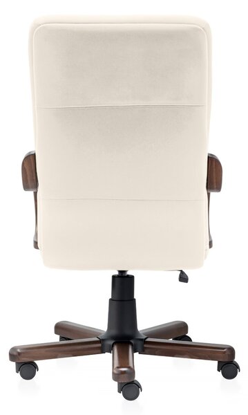 Scaun directorial ATLAS EXTRA piele naturala, Crem