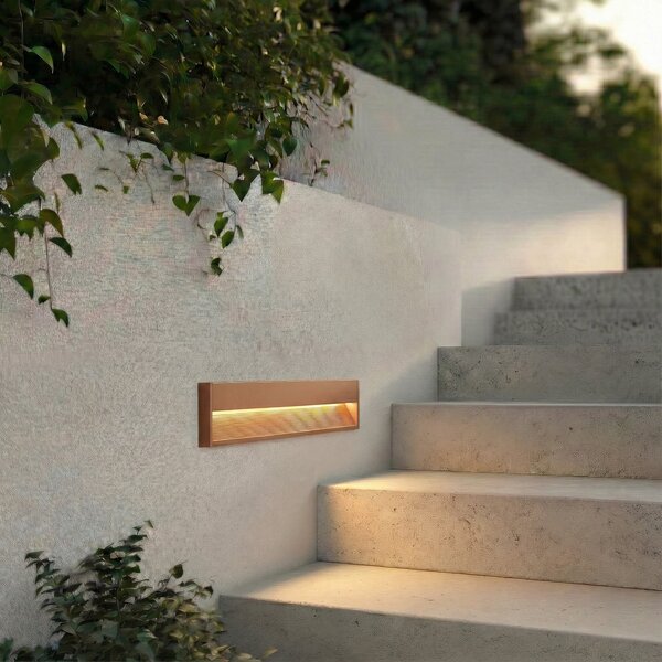 Lămpi de exterior Lucande, Trevin, Maro / Rugină, Aluminiu, Modern