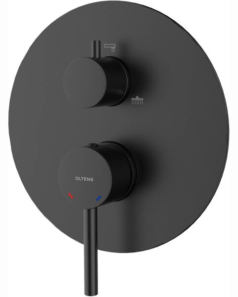 Oltens Molle baterie cadă-duș ascuns negru mat 34113300