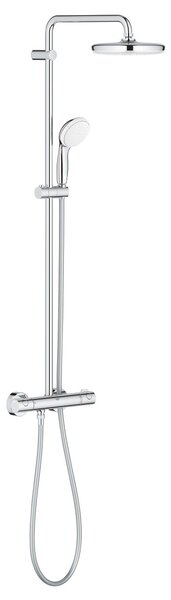 Grohe Bau set de duș perete cu termostat cu duș de ploaie crom 26699000
