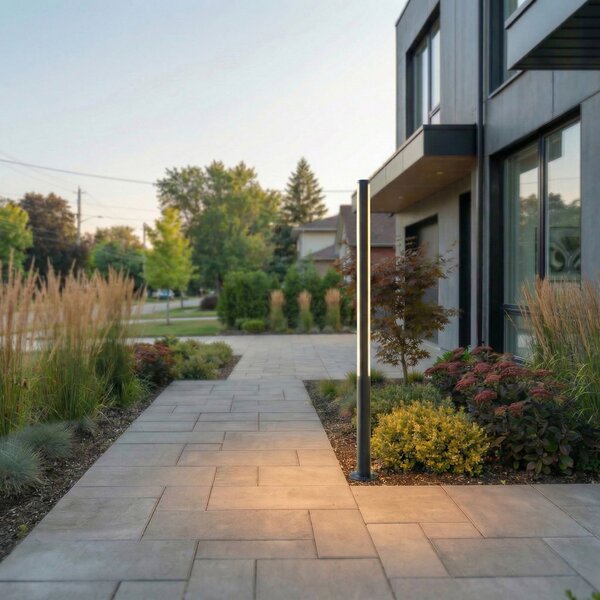 Lămpi de exterior Lucande, Lynel, Negru, Aluminiu, Modern