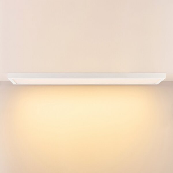 Deko-Light Panou LED PRO OFFICE SANO, 153 x 33 cm, dimabil, metal alb CCT, reglabil, Alb, Studiu / Birou, Aluminiu