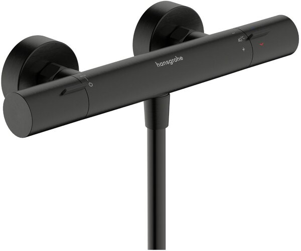Hansgrohe Ecostat Fine baterie de duș perete cu termostat crom-negru 13324340