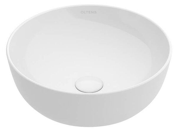Oltens Svale lavoar 32.5x32.5 cm rotund de blat alb luciu 40333000