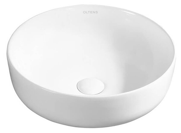 Oltens Svale lavoar 41.5x41.5 cm rotund de blat alb luciu 40335000