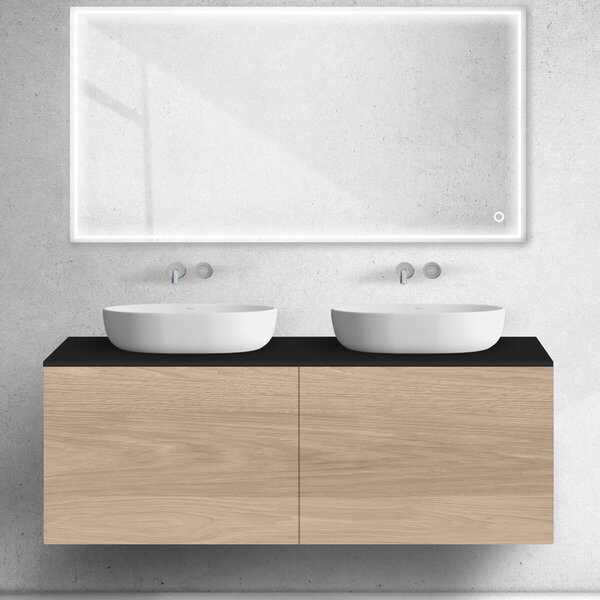 Oltens Lun dulap 140x44.7x52 cm sub chiuveta pe perete stejar 60040060