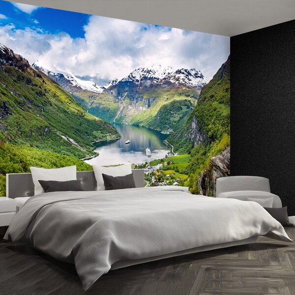 Fototapet Norvegia Fjord