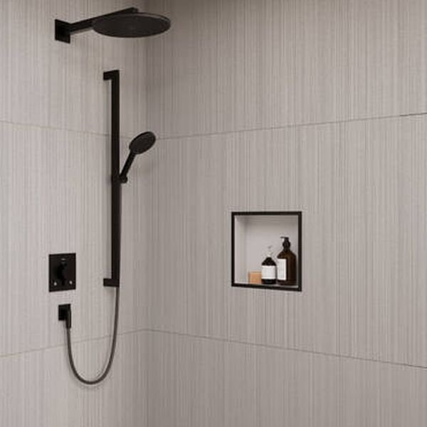 Hansgrohe Raindance Alive Select S set de duș ascuns cu termostat cu duș de ploaie negru 24622340