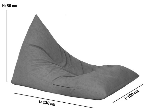 Fotoliu sac Kudos, Material Impermeabil - Alb