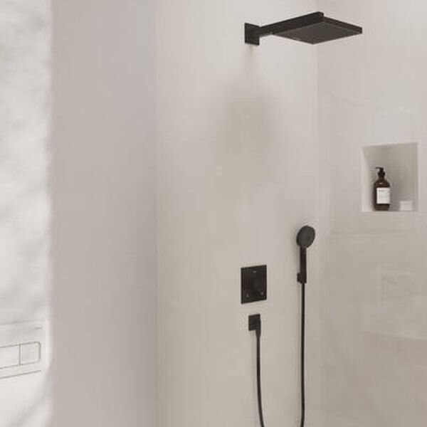 Hansgrohe Pulsify E set de duș ascuns cu termostat cu duș de ploaie negru 24625670