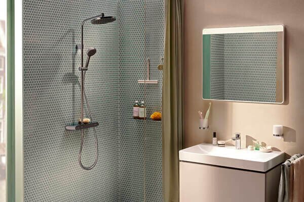 Hansgrohe Activera S set de duș perete cu termostat cu duș de ploaie crom 28638000