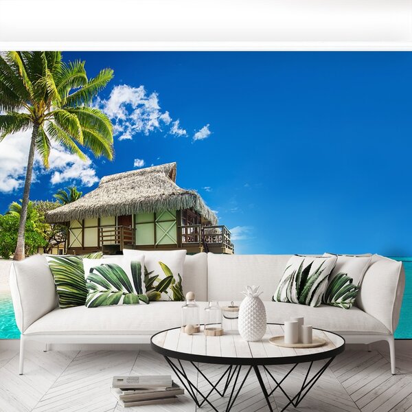 Fototapet Bungalow Beach