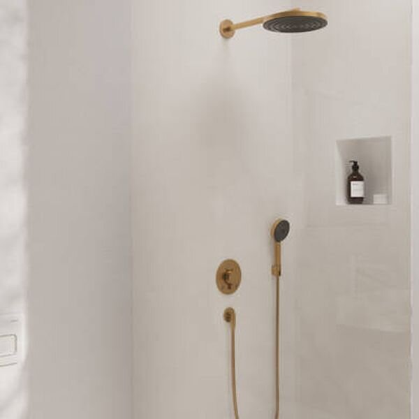 Hansgrohe Pulsify S set de duș ascuns cu termostat cu duș de ploaie || 24624140