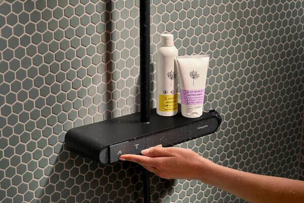 Hansgrohe Activera Q set de duș perete cu termostat cu duș de ploaie negru 28649670