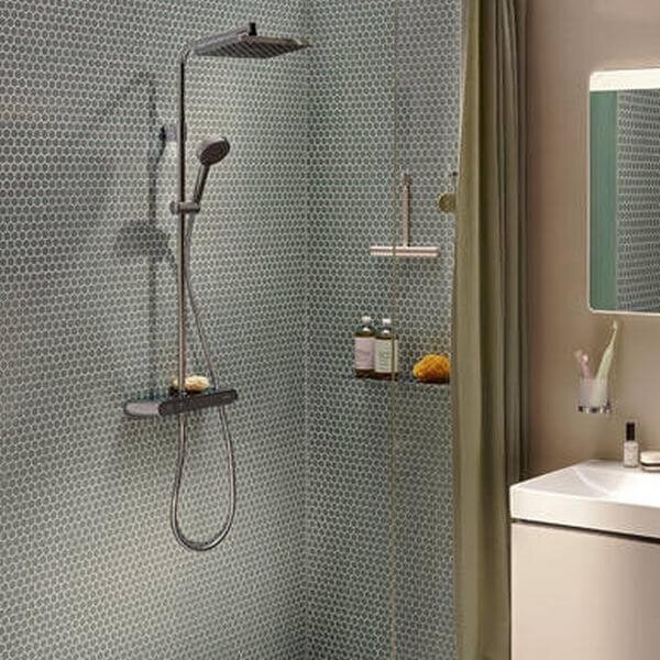 Hansgrohe Activera Q set de duș perete cu termostat cu duș de ploaie crom 28648000