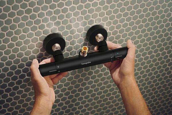 Hansgrohe Activera Q set de duș perete cu duș de ploaie negru 28748670