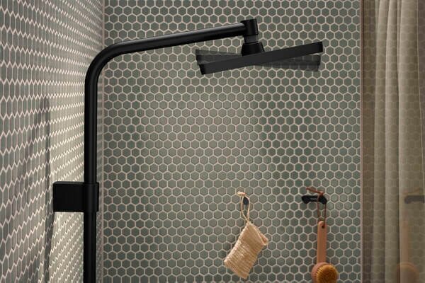 Hansgrohe Activera Q set de duș perete cu termostat cu duș de ploaie negru 28753670
