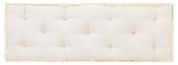 Pernă pentru canapea din paleți, bej, 120 x 40 x 7 cm