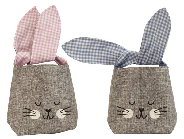 Sac din material NATURO sub forma de iepure, 14x14 cm - mai multe variante Culoare: Roz
