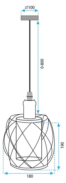 Lampă suspendată AAPP1129-1CP
