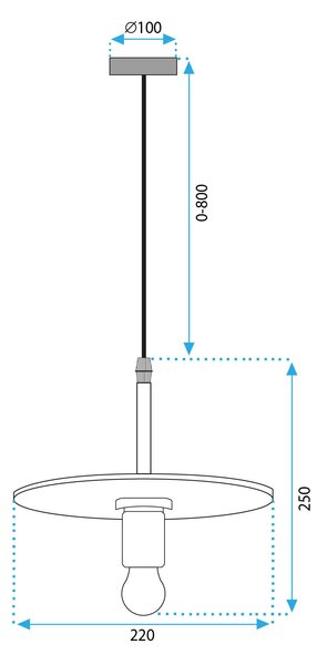 Lampă suspendată APP1180-1CP