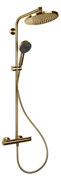 Hansgrohe Crometta set de baie perete cu termostat cu duș de ploaie auriu 88002388