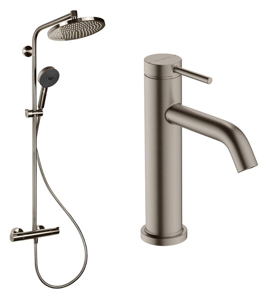 Hansgrohe Crometta set de baie perete cu termostat cu duș de ploaie || 88002390