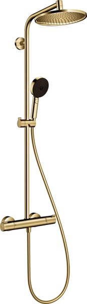 Hansgrohe Crometta set de baie perete cu termostat cu duș de ploaie auriu 88002389