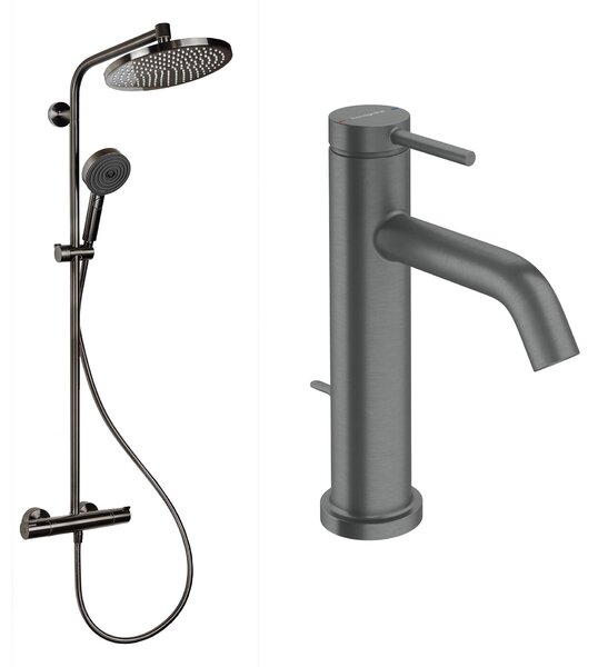 Hansgrohe Crometta set de baie perete cu termostat cu duș de ploaie || 88002387