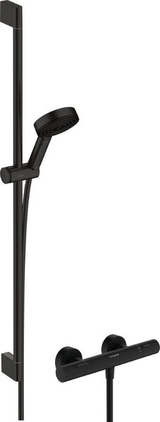 Hansgrohe Pulsify Select set de duș perete cu termostat negru 24261670