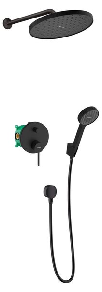 Hansgrohe Zesis S set de duș ascuns cu duș de ploaie negru 88002342