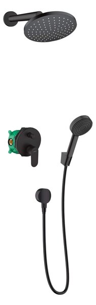 Hansgrohe Vernis Blend set de duș ascuns cu duș de ploaie negru 88002339