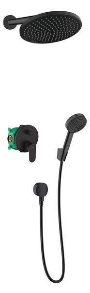 Hansgrohe Vernis set de duș ascuns cu duș de ploaie negru 88002340