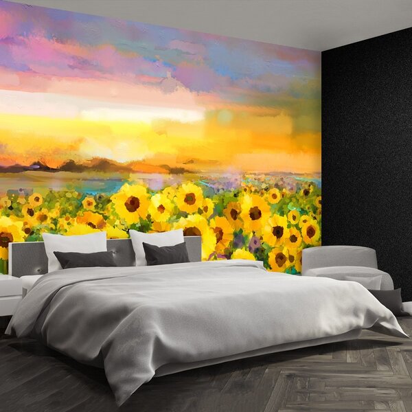 Fototapet Domeniu de Sunflowers