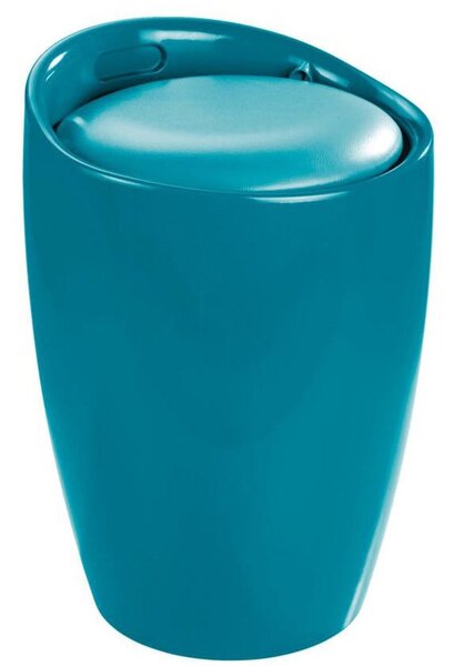 Cos de rufe ce functioneaza si ca scaun, Wenko, 20L, Albastru