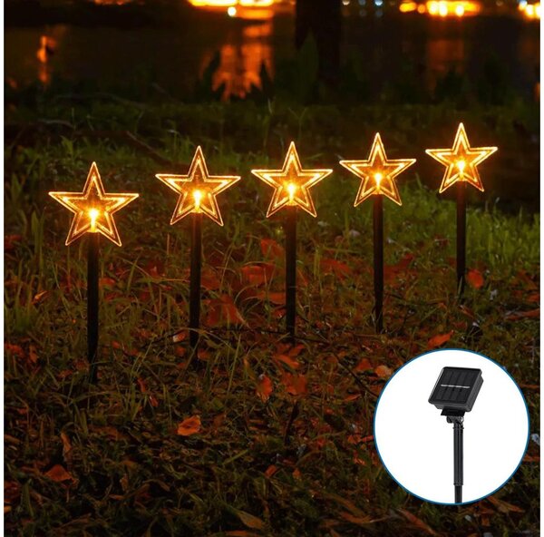 Corp de iluminat LED solar de Crăciun Aigostar LED/0,054W/1,2V 1m IP65 alb cald