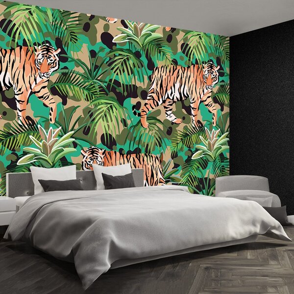 Fototapet Jungle Tiger