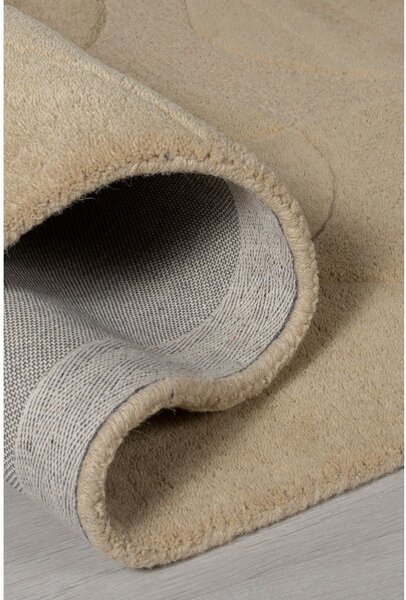 Covor bej rotund din lână ø 160 cm Gigi - Flair Rugs