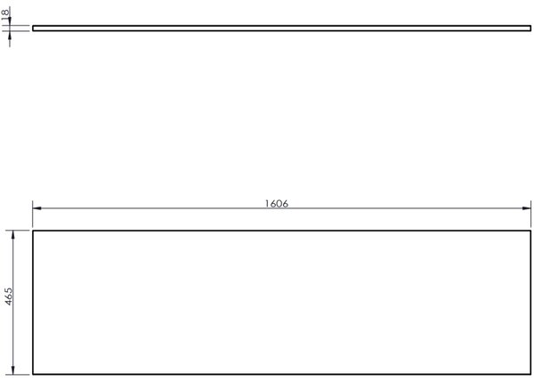 Mexen Orio, mobilier de baie 160 cm cu blat, 2 sertare, alb mat, 91A10-16047-2-BFFC01