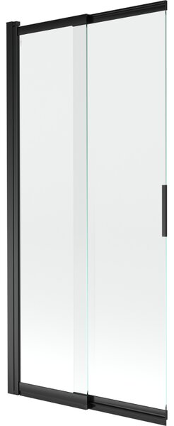 Mexen Fox paravan de duș 2-pliuri glisant 85 x 150 cm, transparent, negru - 891-085-002-70-00