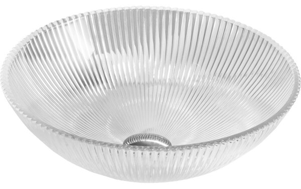 Mexen Zuri, lavoar de blat din sticlă 39 × 39 cm, transparent, 24193900