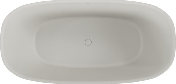 Mexen Como, cada de baie autoportanta din conglomerat 150 x 82 cm, beton mat, 57311508261