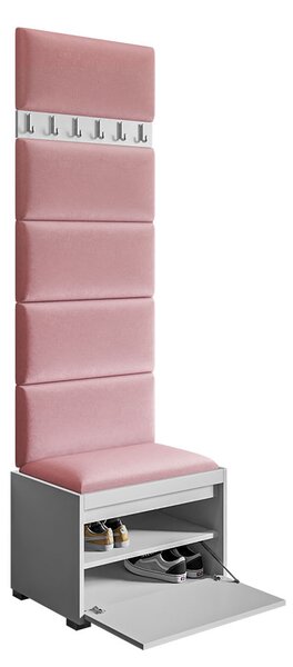 Z0ND0 Mobilier pentru hol Kendora 60 (cu 6 buc panouri tapițate Pazara 60x30) (manila 16). 1054015