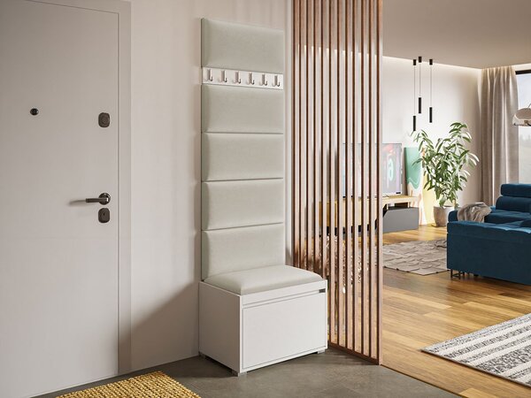 Mobilier pentru hol Kendora 60 (cu 6 buc panouri tapițate Pazara 60x30) (manila 02). 1054019