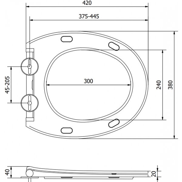 Mexen, Mexen Egg board wolnoopadająca slim, duroplast, polish alb - 39243000