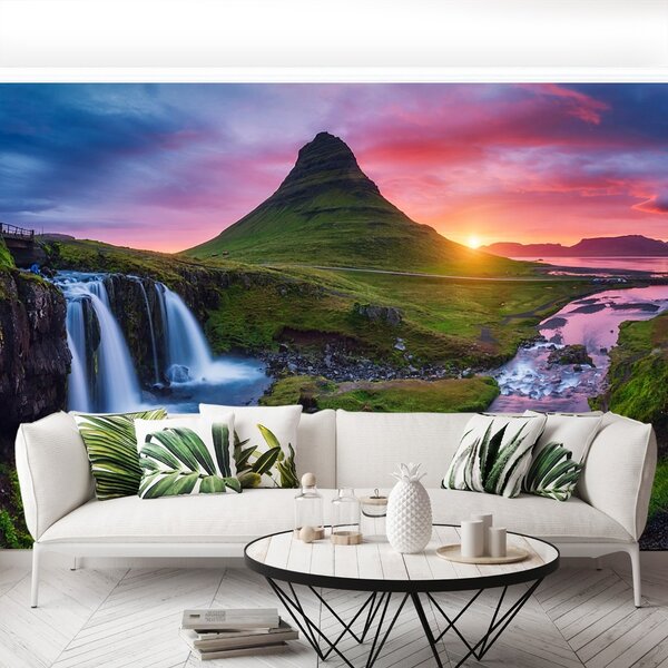 Fototapet Kirkjufell vulcan