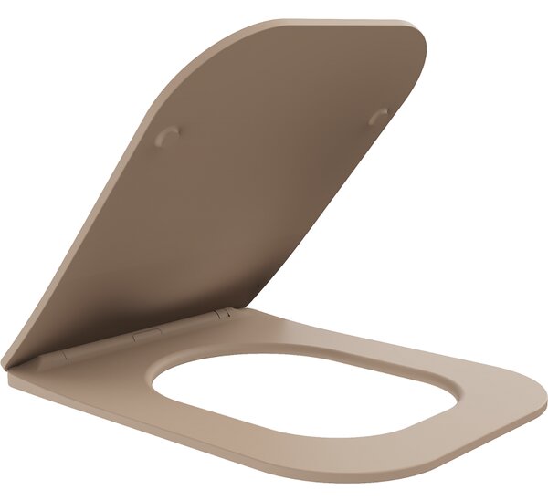 Mexen Teo capac de toaletă cu cădere lentă slim, duroplast, cappuccino mat - 39840064