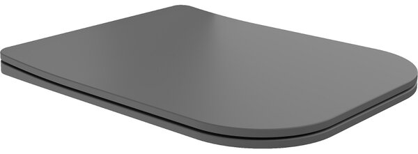 Mexen, Mexen Teo board wolnoopadająca slim, duroplast, szara ciemna mat - 39840071