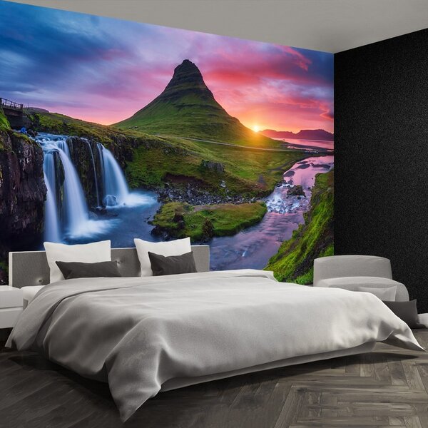 Fototapet Kirkjufell vulcan