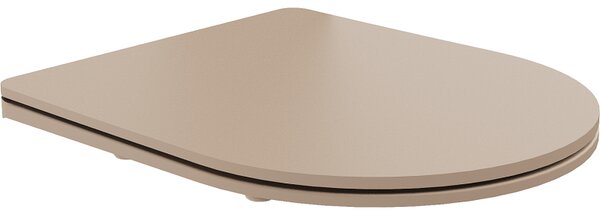 Mexen capac de WC care coboară încet, slim, duroplast, cappuccino mat - 39740064